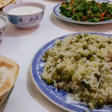 رز بالبازلاء
